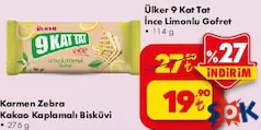 ÜLKER 9 KAT TAT İNCE LİMONLU GOFRET 114 G
